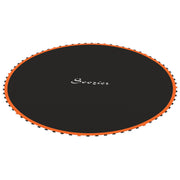 Soozier Trampoline Mat Replacement with Spring Pull Tool and 72 V-Hooks, Fits 12ft Trampoline, Using 5.5" Springs, Orange