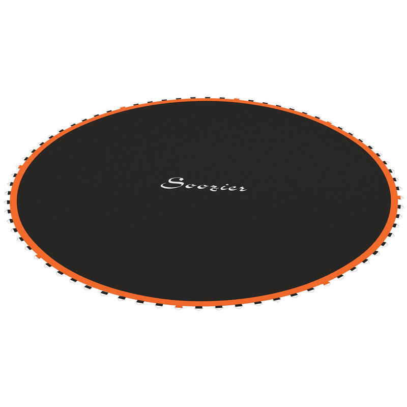 Soozier Trampoline Mat Replacement with Spring Pull Tool and 72 V-Hooks, Fits 12ft Trampoline, Using 5.5" Springs, Orange