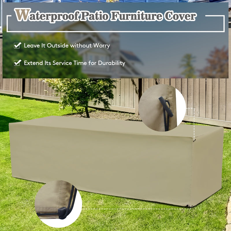 Costway - 8-Piece Outdoor Wicker Furniture Set with Storage Box