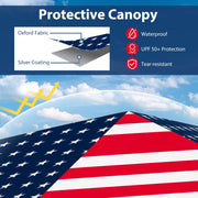 Costway - 6.6 x 6.6 Feet Outdoor Pop-up Canopy Tent with UPF 50+ Sun Protection-Multicolor