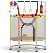 Costway - 55" Kids Trampoline Gift for for 3-6 Years Old Boys and Girls-Green