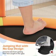 Costway - 55" Kids Trampoline Gift for for 3-6 Years Old Boys and Girls-Green