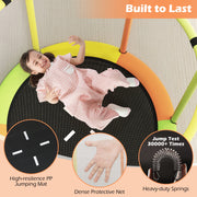 Costway - 55" Kids Trampoline Gift for for 3-6 Years Old Boys and Girls-Green