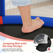 Costway - 55" Kids Trampoline Gift for for 3-6 Years Old Boys and Girls-Red