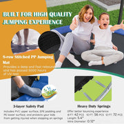 Costway - 8/10 Feet Recreational Trampoline with Basketball Hoop-12 ft