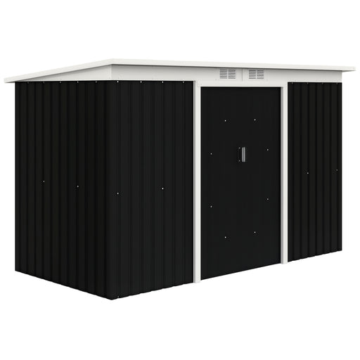 9x4 Outdoor Storage Shed - Dark Grey