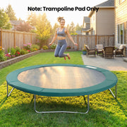 Soozier Trampoline Pad, 14FT Replacement Trampoline Safety Pad Mat Spring Cover, Water-Resistant, UV-Resistant, Tear-Resistant, No Holes for Pole, Green