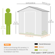 Metal Garden Storage Shed - Green