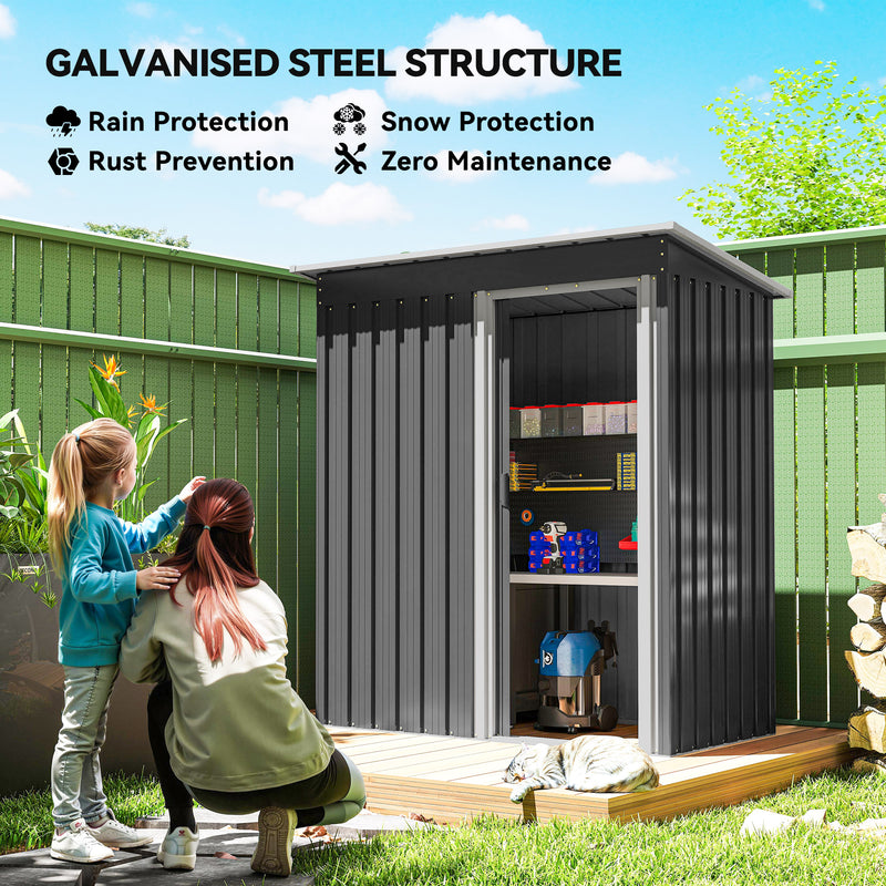 Outdoor Storage Shed - Black