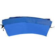 Aosom ⌀8ft Trampoline Pad ⌀96" Spring Safety Replacement Gym Bounce Jump Cover EPE Foam, No Holes for Pole, Blue