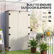 368 Gallon Outdoor Storage Cabinet with Openable Top and Lockable Doors for Lawnmower, Trash Can, Patio Accessories