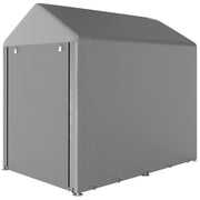 4 x 6ft Outdoor Storage Shed Tent, Portable Shed with Roll-up Door for Motorcycle, Bike, Garden Tools