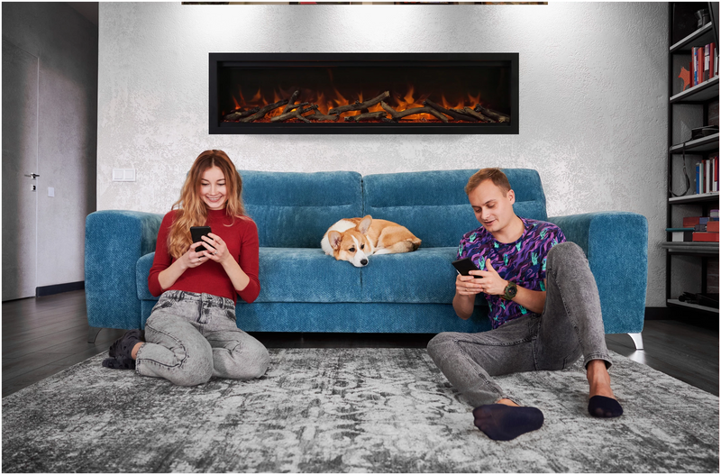 Remii Wall Mount Lumina 74" Electric Fireplace