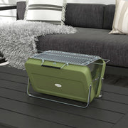Outsunny - Metal Suitable-Style Portable BBQ Grill - Green