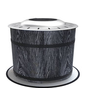 Outsunny - Smokeless Fire Pit, Portable Camping Bonfire Stove with Mat for Backyard Patio Picnic, Magnesium Oxide, Black
