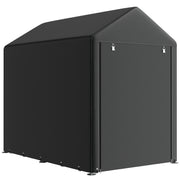 4 x 6ft Outdoor Storage Shed Tent, Portable Shed with Roll-up Door for Motorcycle, Bike, Garden Tools