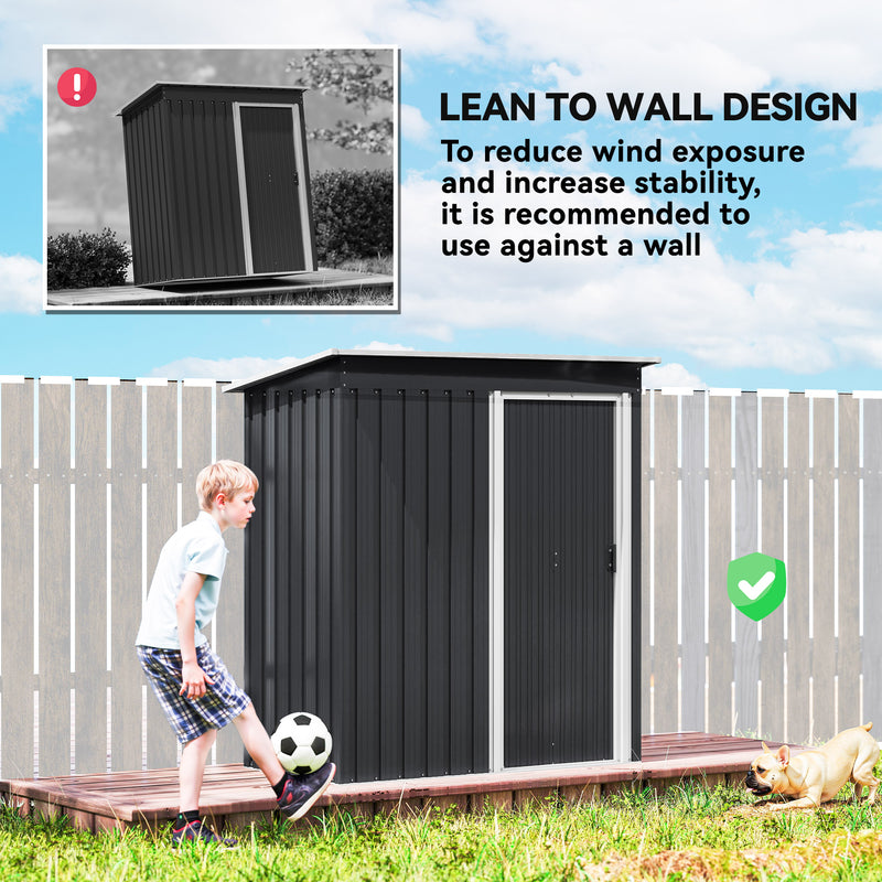Outdoor Storage Shed - Black