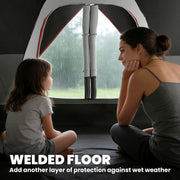 Outsunny - Camping Tent for 6 Man with 2000mm Waterproof Rainfly and Carry Bag for Fishing Hiking Festival, Dark Grey