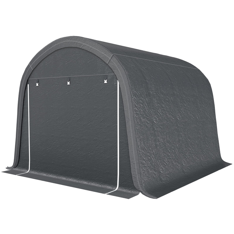 10' x 10' Outdoor Storage Tent, Heavy Duty and Waterproof Portable Shed for Bike, Motorcycle & Garden Tools