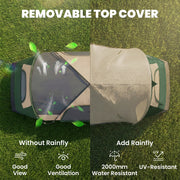 Outsunny - Camping Tent for 6 Man with 2000mm Waterproof Rainfly and Carry Bag for Fishing Hiking Festival, Dark Green