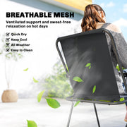 Outsunny - 8 Piece Patio Table and Chairs Set with Folding Chairs, Tempered Glass Tabletop and Umbrella for Garden, Black
