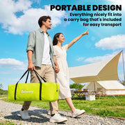 Outsunny - Camping Tent for 6 with 2 Bedroom, Waterproof Rainfly and Carry Bag for Fishing Hiking Festival, Green